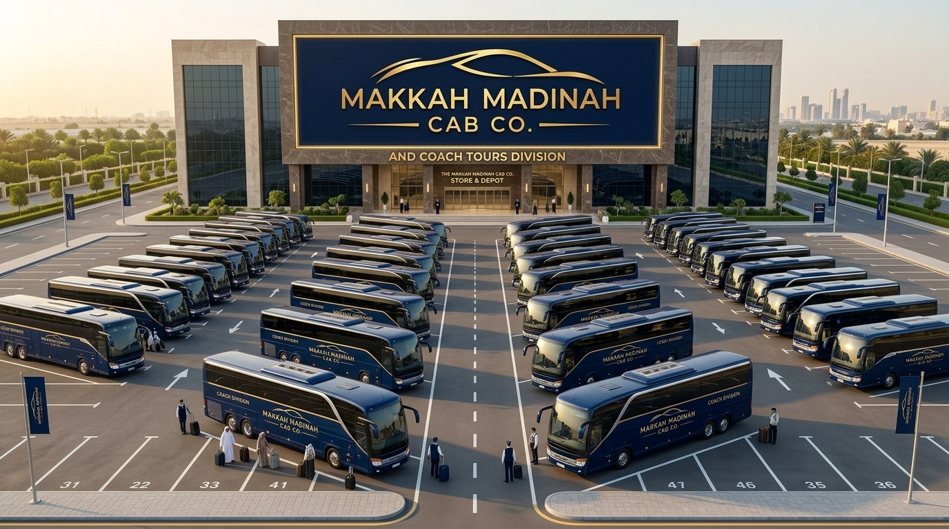47 Passenger Fullsize Luxury Bus Charter Makkah Madinah Jeddah